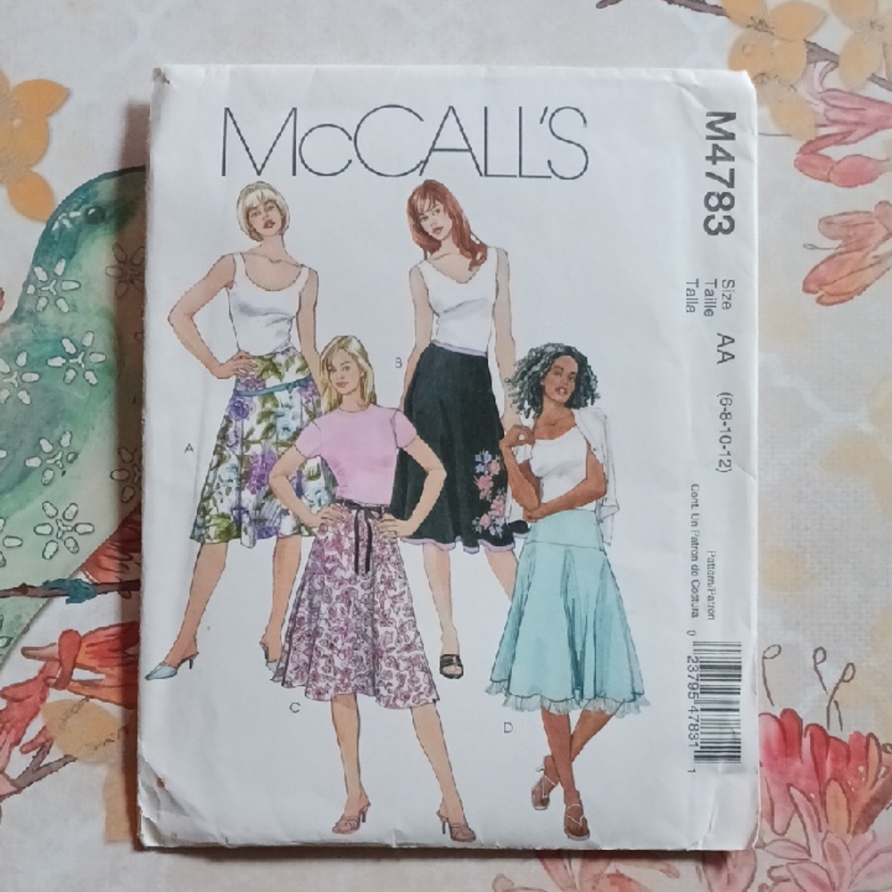 McCalls 4783 Womens Skirt Pattern